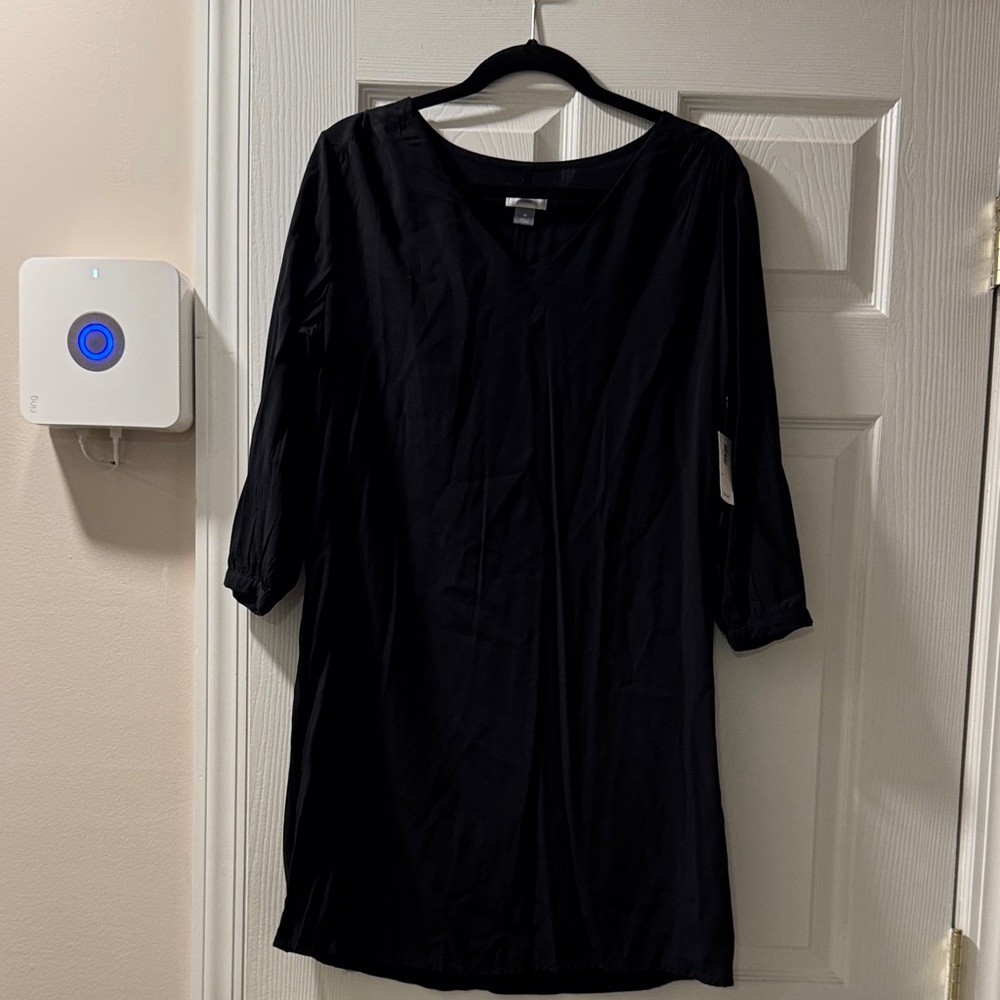 Old Navy Black Midi Dress